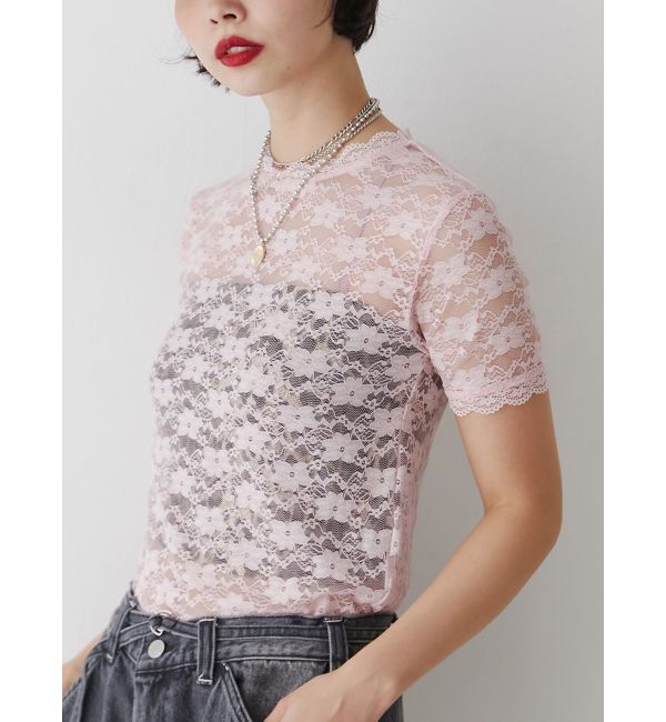 jouetie「レースフィットTシャツ」|Tシャツ・カットソー|