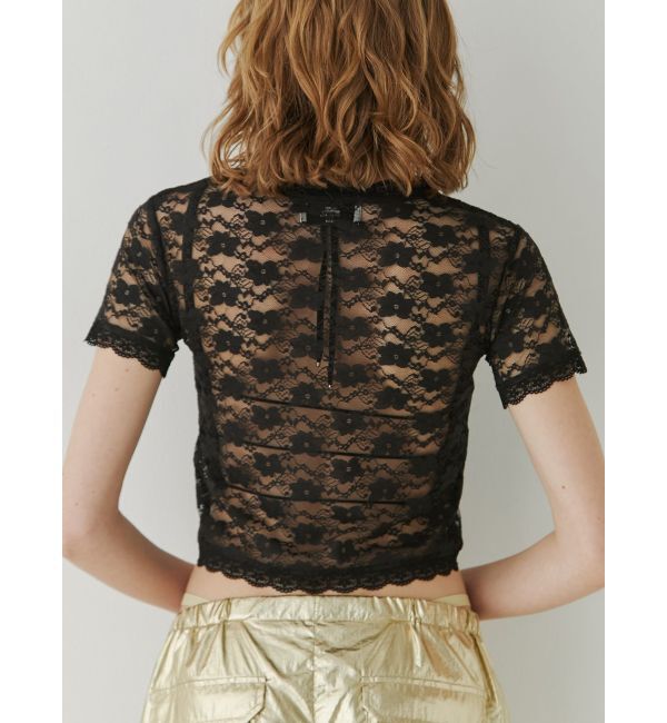 jouetie「レースフィットTシャツ」|Tシャツ・カットソー|