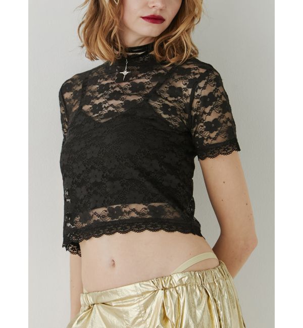 jouetie「レースフィットTシャツ」|Tシャツ・カットソー|