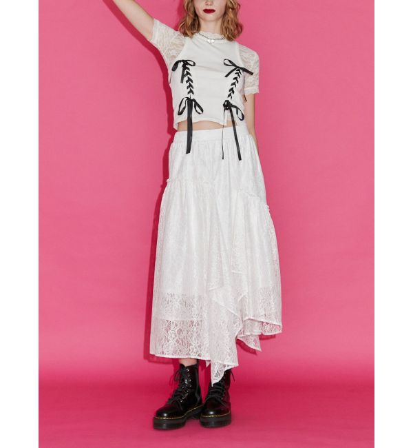 jouetie「レースフィットTシャツ」|Tシャツ・カットソー|