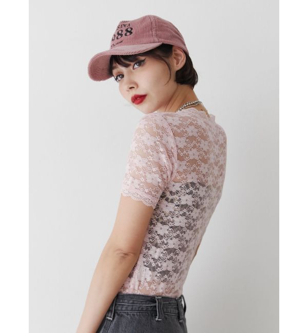 jouetie「レースフィットTシャツ」|Tシャツ・カットソー|