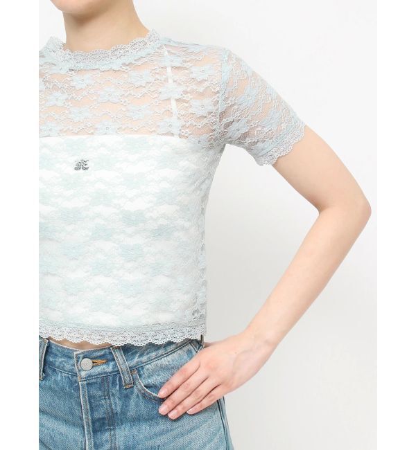 jouetie「レースフィットTシャツ」|Tシャツ・カットソー|