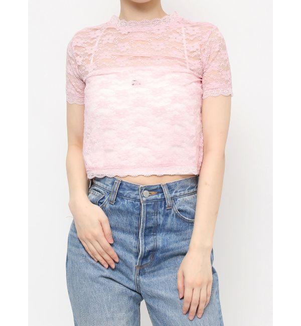 jouetie「レースフィットTシャツ」|Tシャツ・カットソー|