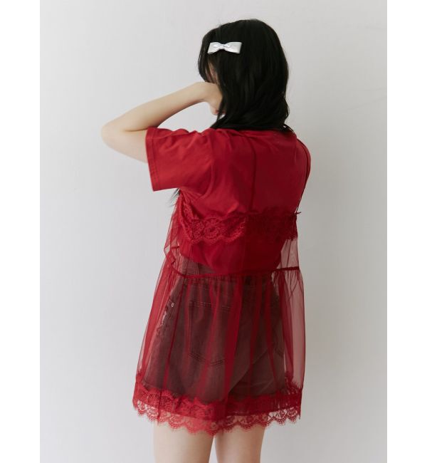 jouetie「ランジェリーレイヤードチュニックTシャツ」|Tシャツ・カットソー|