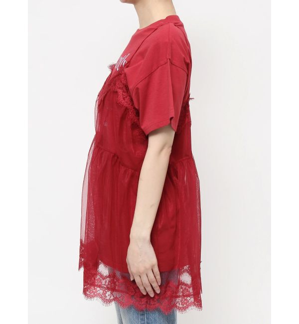 jouetie「ランジェリーレイヤードチュニックTシャツ」|Tシャツ・カットソー|