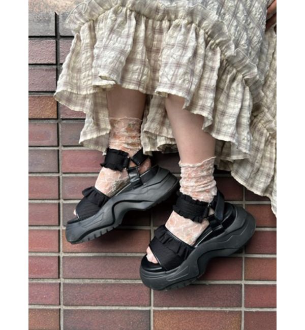 merry jenny「フリルメッシュスニーカーサンダル」|その他|