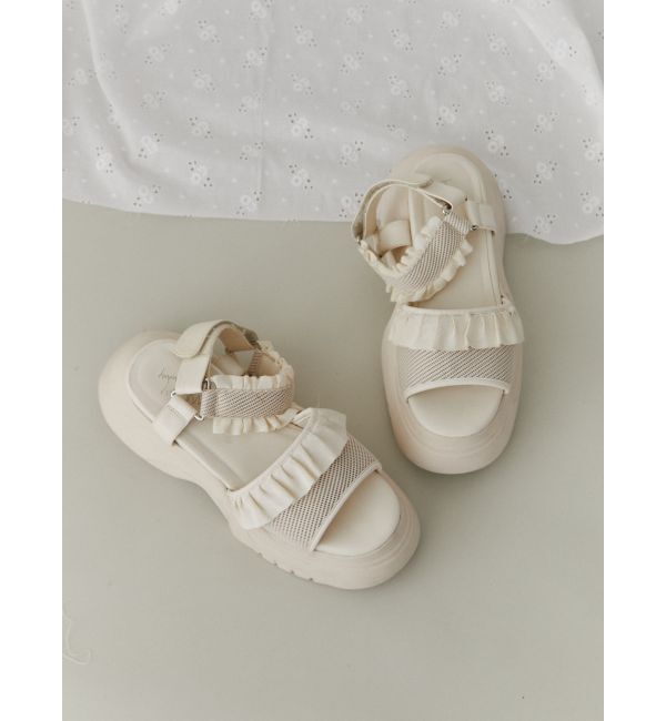 merry jenny「フリルメッシュスニーカーサンダル」|その他|