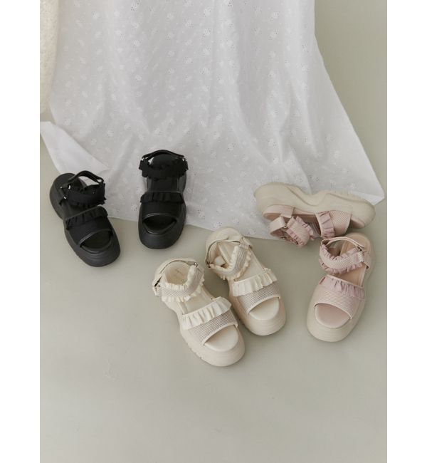 merry jenny「フリルメッシュスニーカーサンダル」|その他|