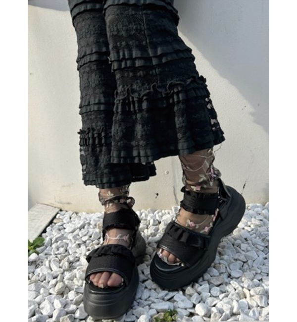 merry jenny「フリルメッシュスニーカーサンダル」|その他|