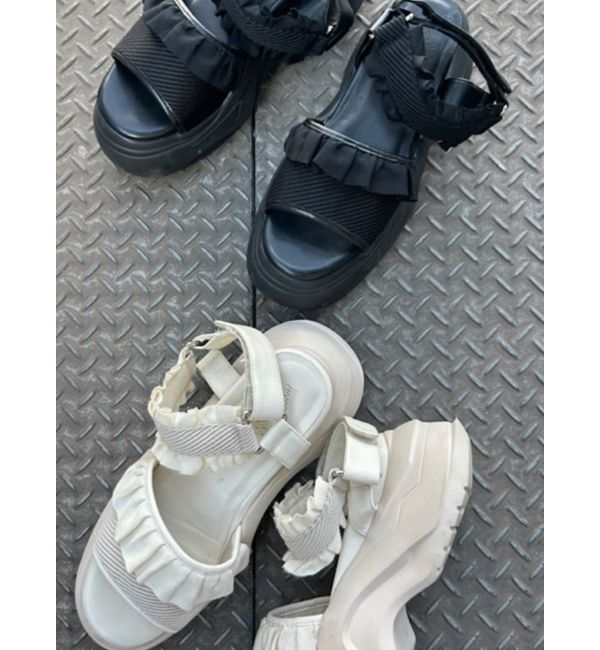 merry jenny「フリルメッシュスニーカーサンダル」|その他|