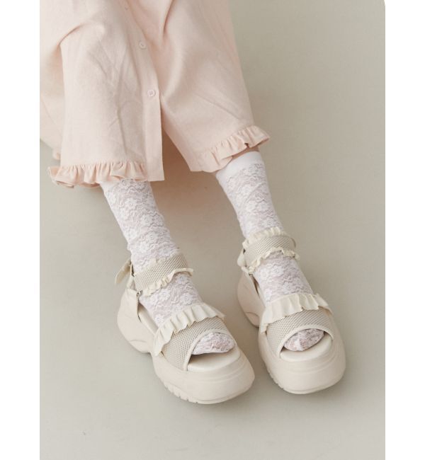 merry jenny「フリルメッシュスニーカーサンダル」|その他|