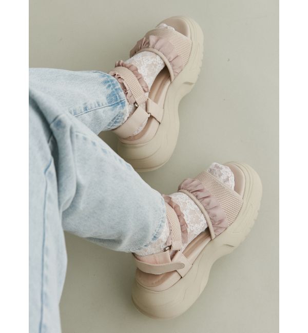 merry jenny「フリルメッシュスニーカーサンダル」|その他|