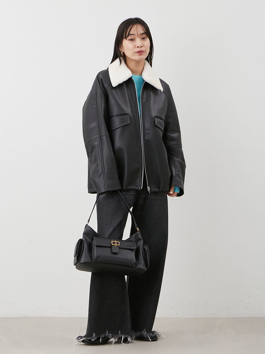 Mila Owen「ポケット付きショルダーバッグ」|ショルダー・メッセンジャー|