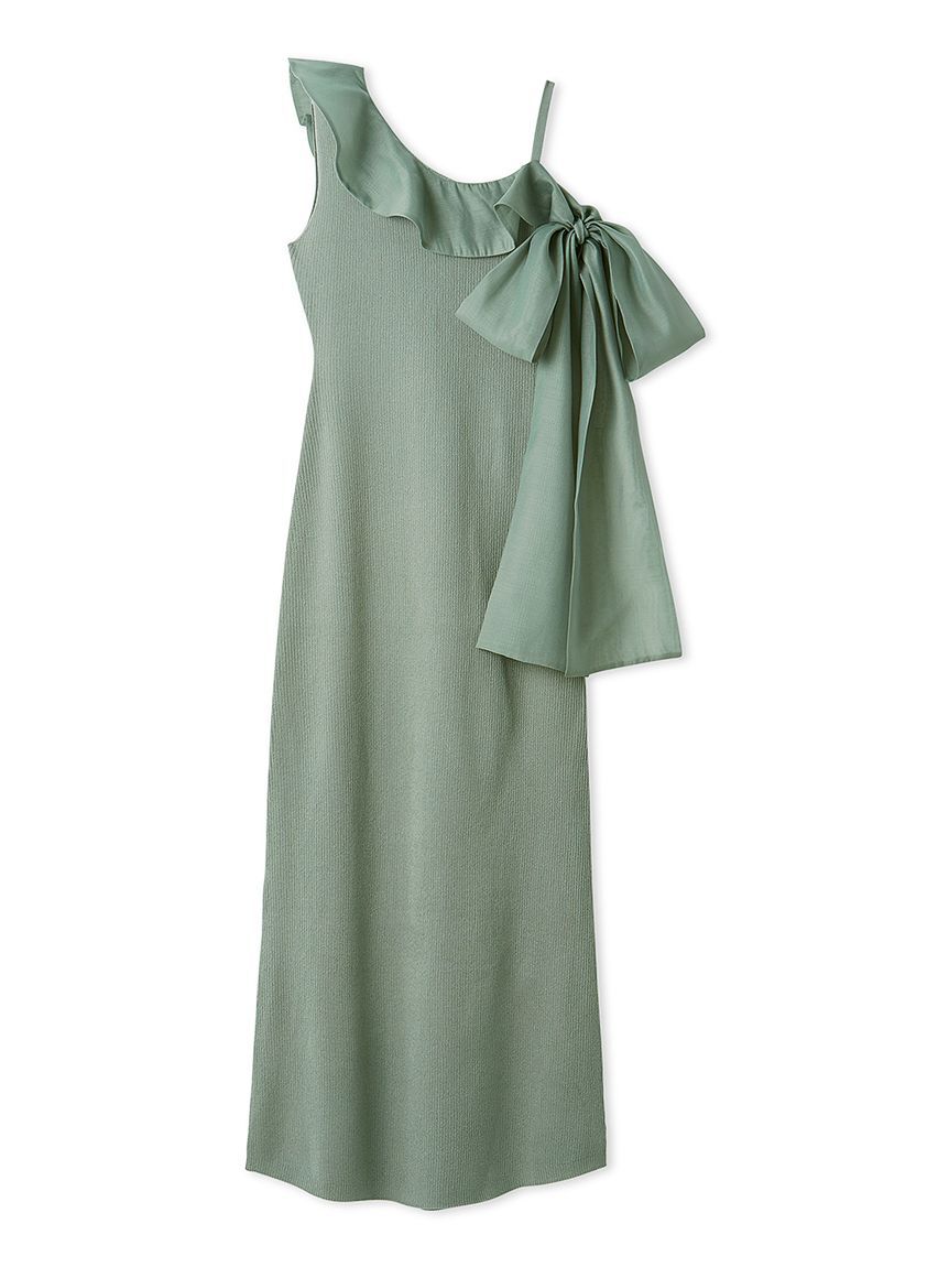 SNIDEL「ワンショルリボンニットワンピース」|ワンピース|