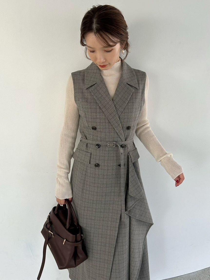 ダブルブレストアシメデザインワンピース（FRAY I.D）｜ルミネの