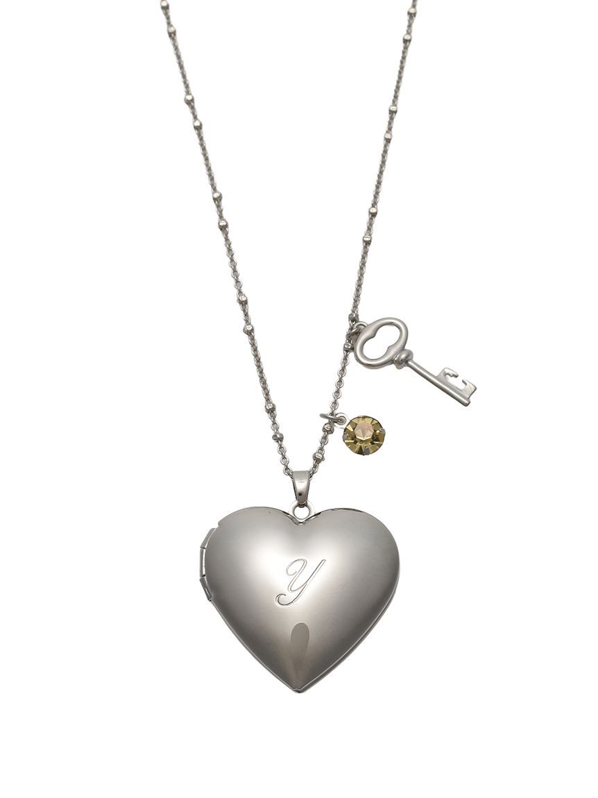 LILY BROWN「イニシャルハートロケットネックレス」|ネックレス|