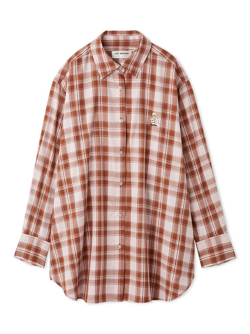 LILY BROWN「Lily Bearチェックオーバーシャツ」|シャツ・ブラウス|