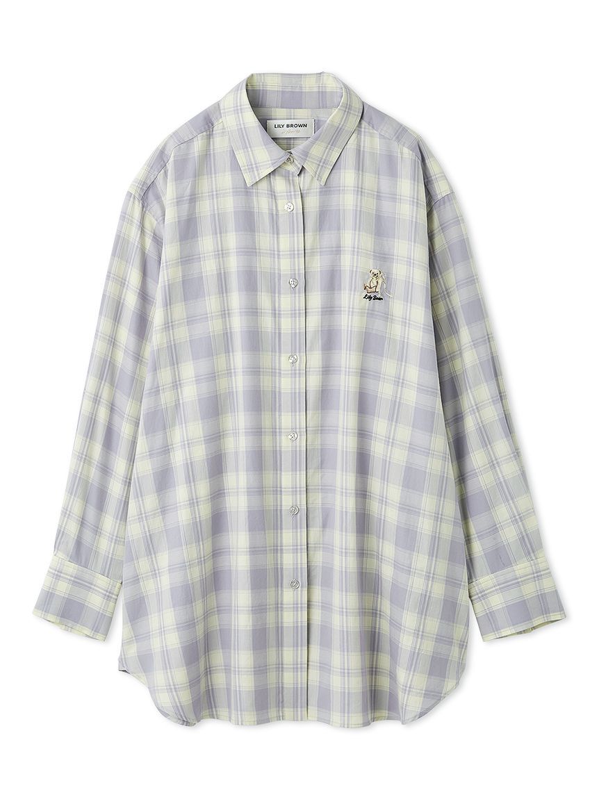 LILY BROWN「Lily Bearチェックオーバーシャツ」|シャツ・ブラウス|