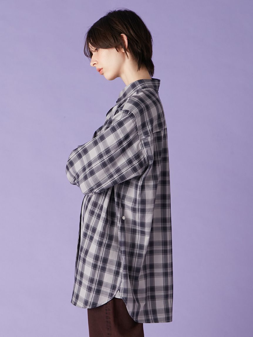 LILY BROWN「Lily Bearチェックオーバーシャツ」|シャツ・ブラウス|