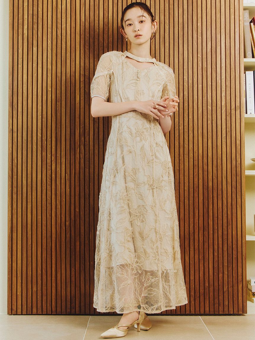 チュールエンブロイダリードレス（LILY BROWN）｜ルミネのファッション