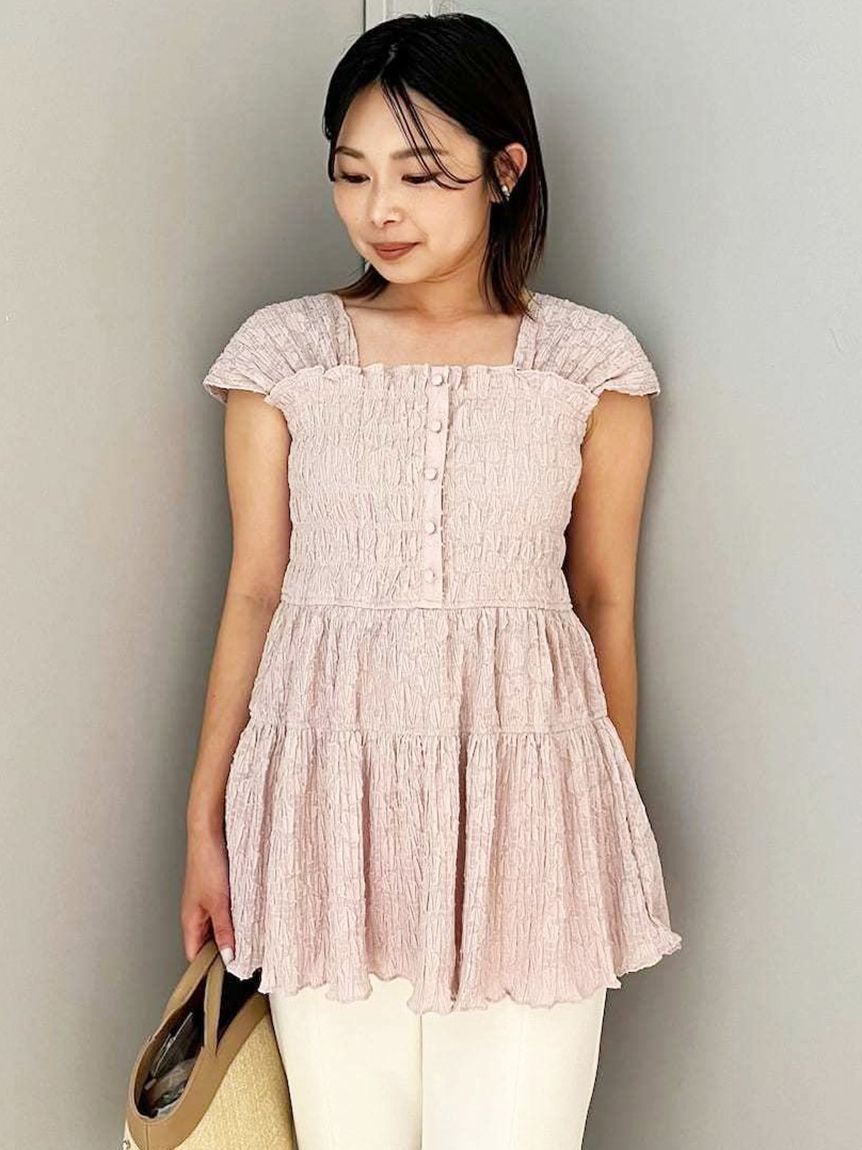 CELFORD「シャーリングチュニックブラウス」|シャツ・ブラウス|