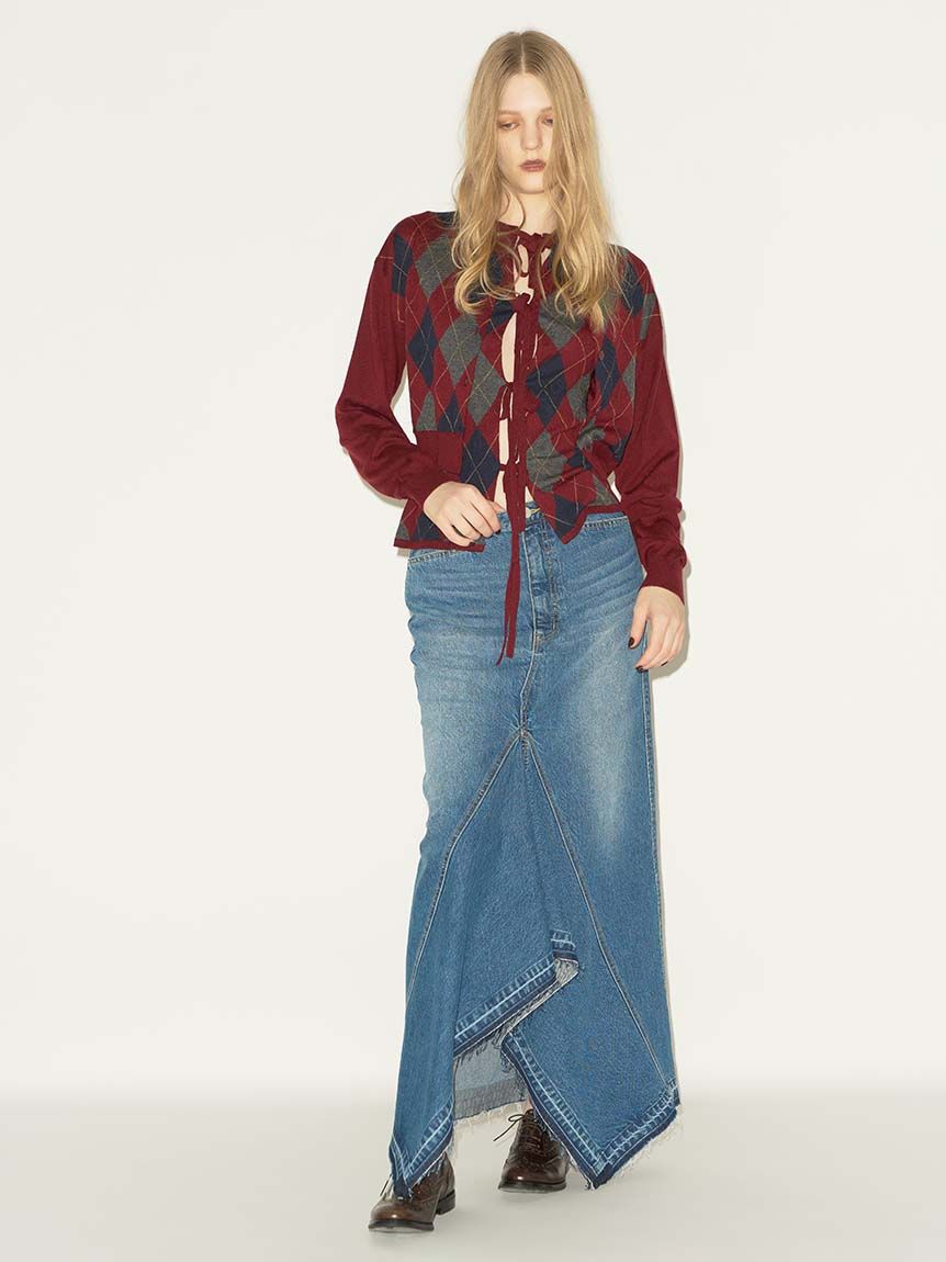 styling/「アーガイル2WAYリボンニットトップス」|ニット・セーター|