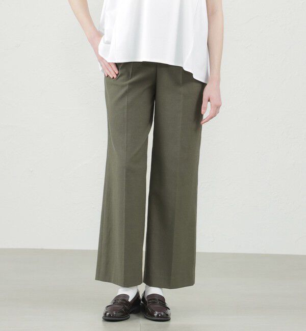 MACKINTOSH PHILOSOPHY「【2024年春夏モデル】ドライオックスフォードワイドパンツ」|その他|カーキ