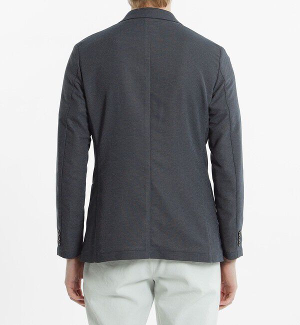 MACKINTOSH PHILOSOPHY「テーラードジャージー ジャケット カラミ織りガンクラブチェック」|テーラードジャケット|