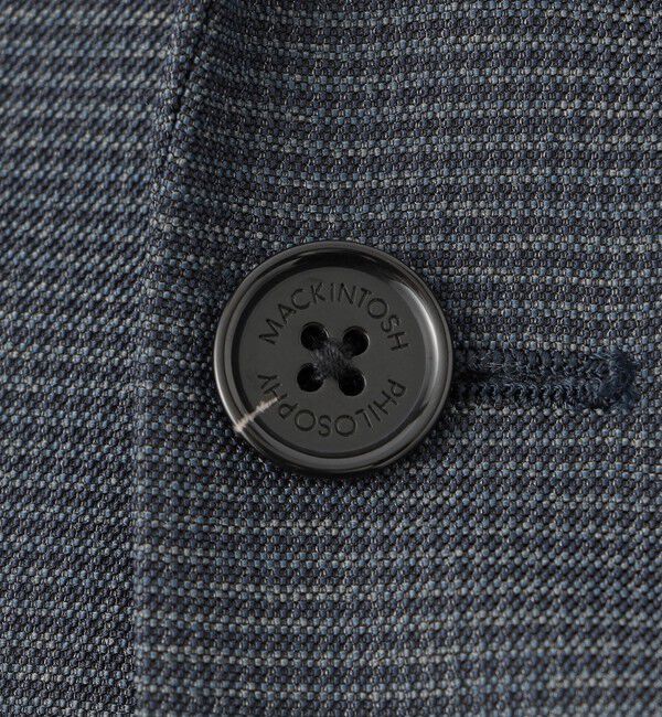 MACKINTOSH PHILOSOPHY「テーラードジャージー ジャケット カラミ織りガンクラブチェック」|テーラードジャケット|