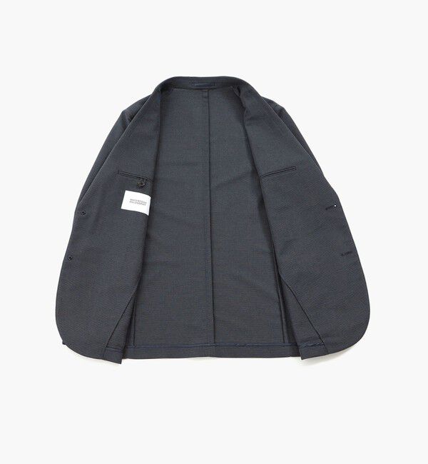 MACKINTOSH PHILOSOPHY「テーラードジャージー ジャケット カラミ織りガンクラブチェック」|テーラードジャケット|