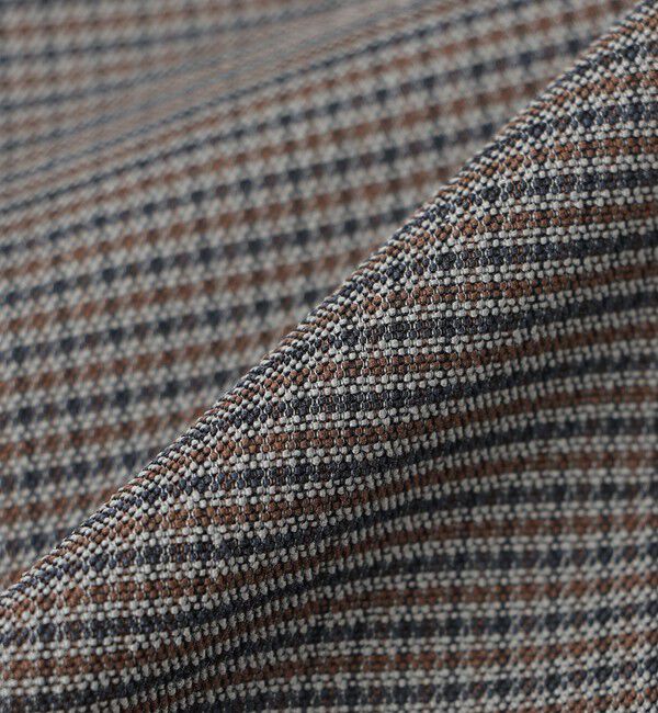 MACKINTOSH PHILOSOPHY「テーラードジャージー ジャケット カラミ織りガンクラブチェック」|テーラードジャケット|