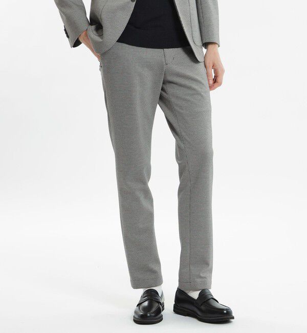 MACKINTOSH PHILOSOPHY「テーラードジャージー パンツ ダブルジャージー裏メッシュ」|スラックス|ライトグレー