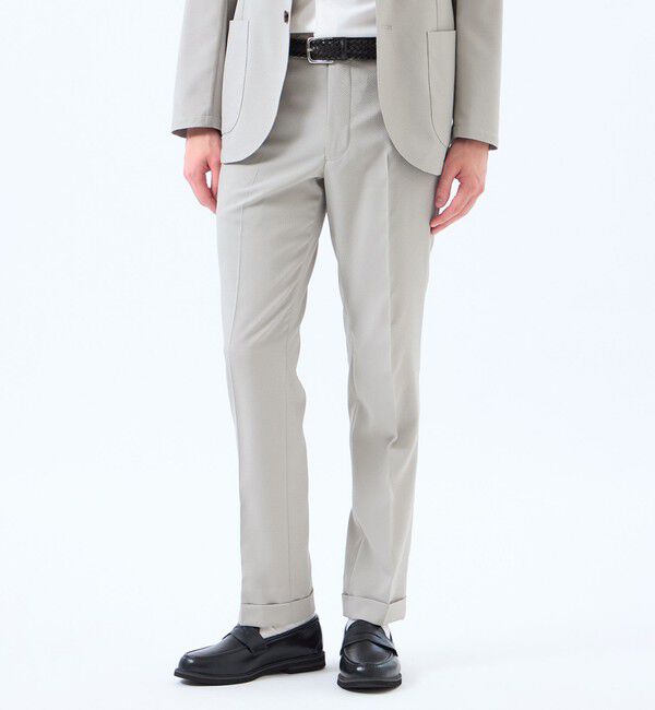 MACKINTOSH PHILOSOPHY「トロッター ウルトラライトトラウザーズ ナローサッカーストライプ」|スラックス|