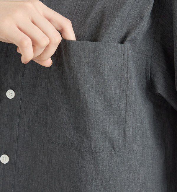 MACKINTOSH PHILOSOPHY「GREY LABEL シャンブレーバンドカラーシャツ」|シャツ・ブラウス|