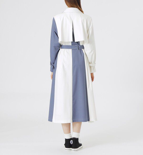  「ブロッキングトレンチコート」|トレンチコート|