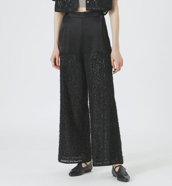  「フェザースパンコールパンツ」|その他|ブラック