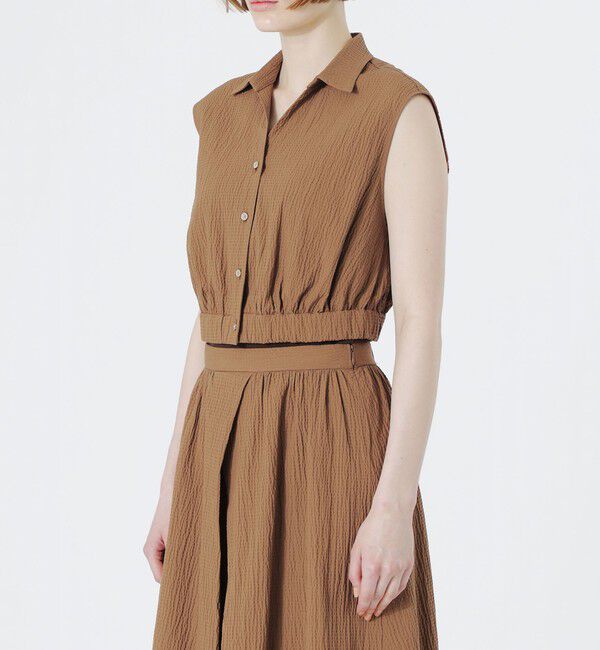  「ショートノースリーブブラウス」|シャツ・ブラウス|