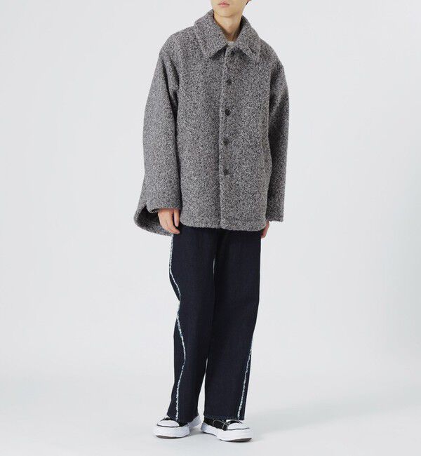  「【UNISEX】ブラッシュドループボアブルゾン」|ブルゾン・スタジャン|