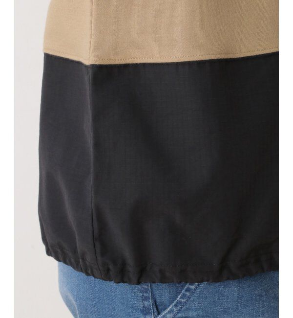 ikka「URBAN NATURE LIFE アーバンネイチャーライフ バイカラードロストTシャツ」|Tシャツ・カットソー|