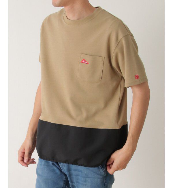 ikka「URBAN NATURE LIFE アーバンネイチャーライフ バイカラードロストTシャツ」|Tシャツ・カットソー|