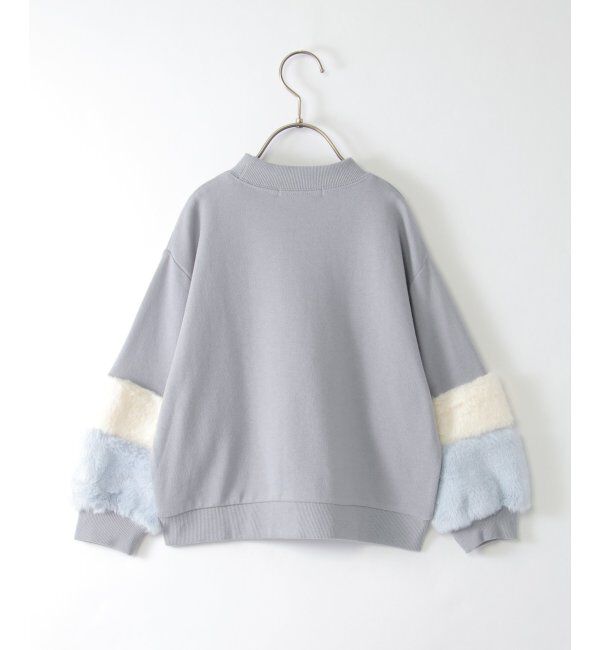 ikka kids「袖ファー刺繍裏毛プルオーバー 2 （120~160cm）」|Tシャツ・カットソー|