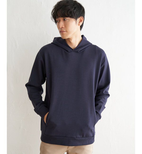 ikka「【抗菌防臭】セイケツダンボールプルパーカー」|パーカー|ネイビー