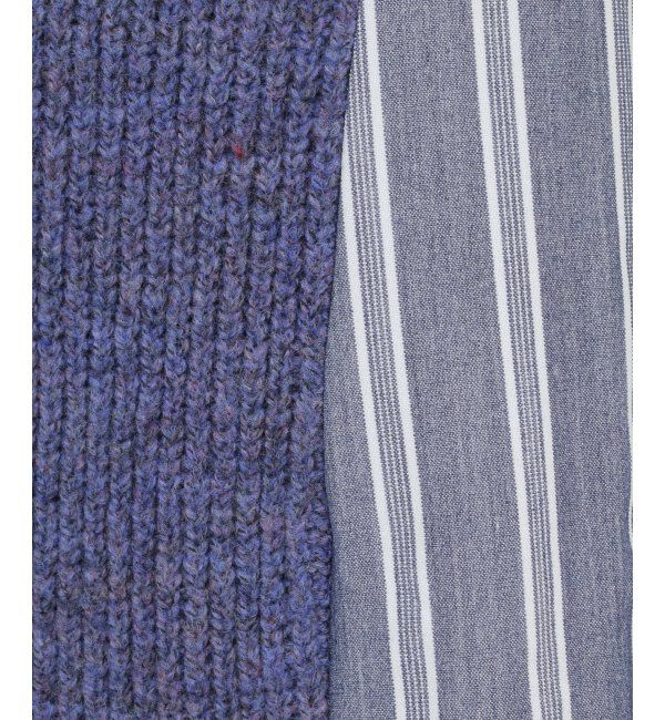 Lbc with Life「異素材切り替えタートルニットワンピ」|シャツ・ブラウス|