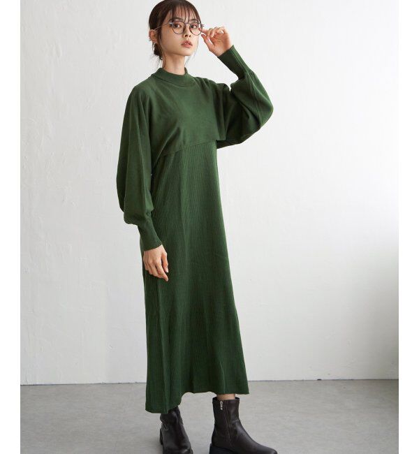 Lbc with Life「ニットレイヤードワンピ」|ワンピース|