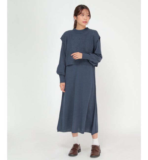 Lbc with Life「ニットベストワンピセット」|ワンピース|