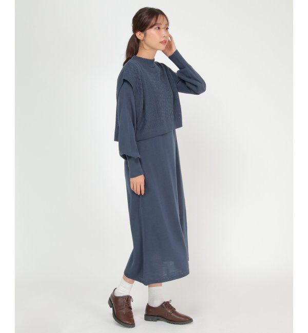 Lbc with Life「ニットベストワンピセット」|ワンピース|