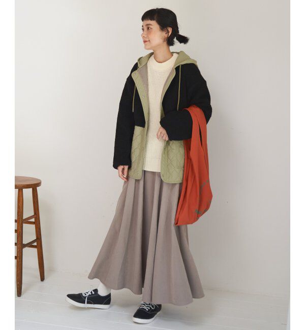 Lbc with Life「ボアキルトフードミドルコート」|その他|