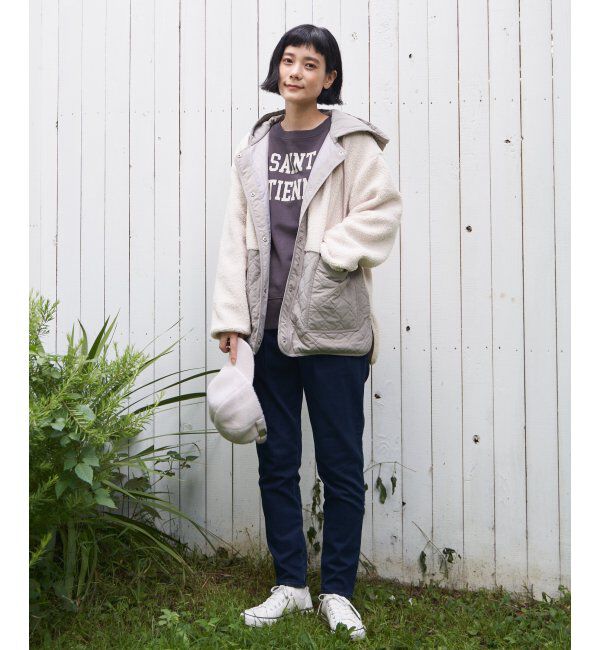 Lbc with Life「ボアキルトフードミドルコート」|その他|