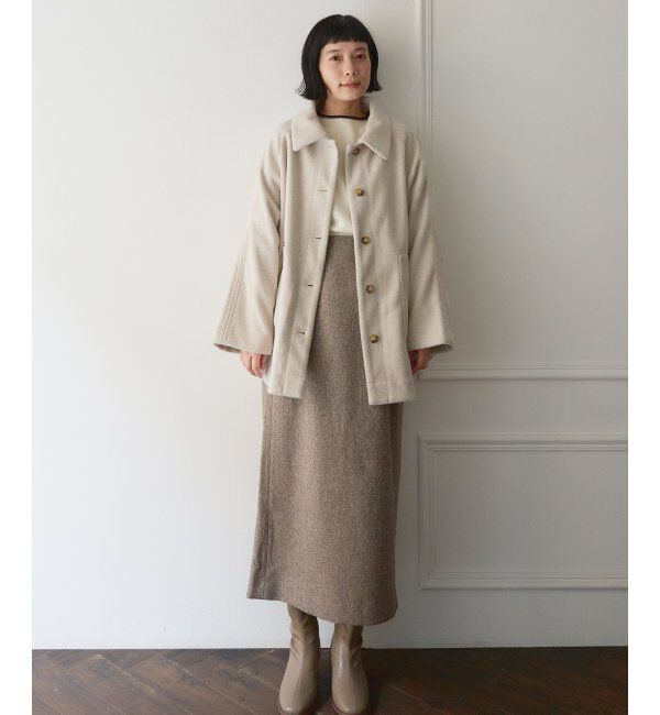 Lbc with Life「ポンチョライクミドルアウター」|ブルゾン・スタジャン|