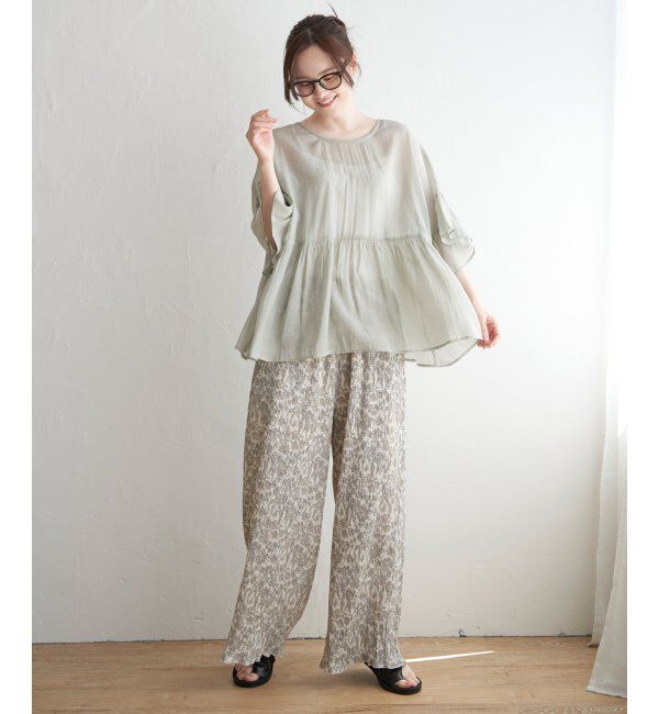 Lbc with Life「シアー2WAYリボンフレアブラウス」|シャツ・ブラウス|